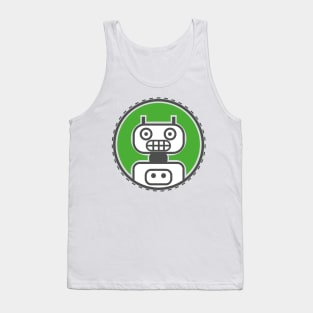 Cute cartoon robot logo Tank Top